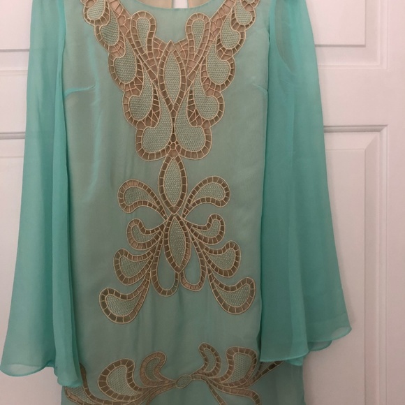Embroidered Ark & Co Dress - Mint Green - Picture 8 of 8